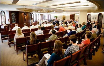 Mass and reception for jubilarian priests and brothers and the archdiocese’s Pastoral Center, May 30, 2018. Pilot photo/ Gregory L. Tracy 