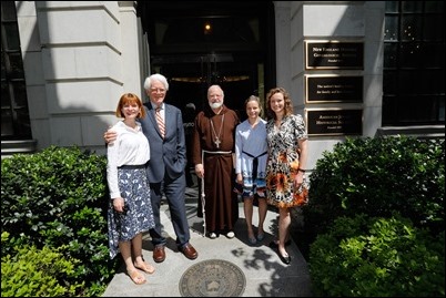 Lynch Garden Dedication - Family members with Cardinal Sean O'Malley