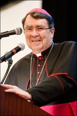 Redemptoris Mater Archdiocesan Missionary Seminary of Boston’s annual Gala Dinner held at June 3, 2018. During the evening, the seminary honored Apostolic Nuncio to the United States Archbishop Christophe Pierre and Dr. Lucy Bayer-Zwirello, Chief of Maternal Fetal Medicine at St. Elizabeth’s Medical Center. Pilot photo/ Gregory L. Tracy