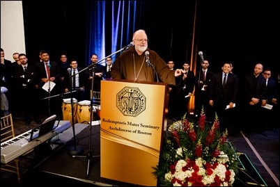 Redemptoris Mater Archdiocesan Missionary Seminary of Boston’s annual Gala Dinner held at June 3, 2018. During the evening, the seminary honored Apostolic Nuncio to the United States Archbishop Christophe Pierre and Dr. Lucy Bayer-Zwirello, Chief of Maternal Fetal Medicine at St. Elizabeth’s Medical Center. Pilot photo/ Gregory L. Tracy