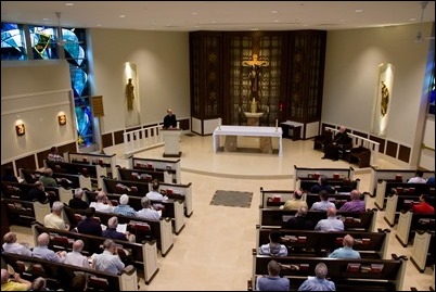 2018 Vianney Cookout for priests held at Pope St. John XXIII Seminary August 2, 2018. Pilot photo/ Jaqueline Tetrault