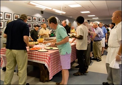 2018 Vianney Cookout for priests held at Pope St. John XXIII Seminary August 2, 2018. Pilot photo/ Jaqueline Tetrault