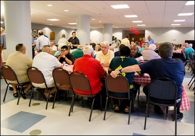 2018 Vianney Cookout for priests held at Pope St. John XXIII Seminary August 2, 2018. Pilot photo/ Jaqueline Tetrault