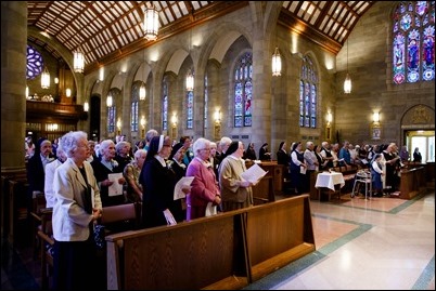 Mass and reception for women religious jubilarians, Sept. 16, 2018. Pilot photo/ Gregory L. Tracy 