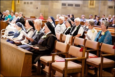 Mass and reception for women religious jubilarians, Sept. 16, 2018. Pilot photo/ Gregory L. Tracy 