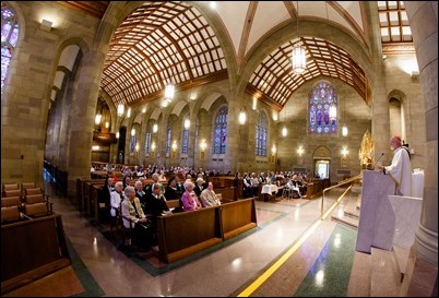 Mass and reception for women religious jubilarians, Sept. 16, 2018. Pilot photo/ Gregory L. Tracy 