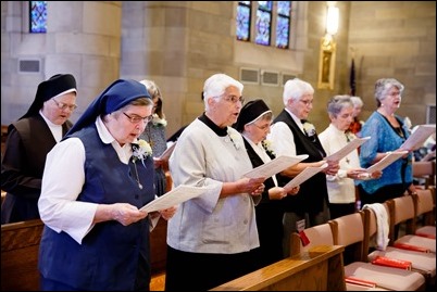 Mass and reception for women religious jubilarians, Sept. 16, 2018. Pilot photo/ Gregory L. Tracy 