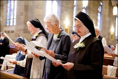 Mass and reception for women religious jubilarians, Sept. 16, 2018. Pilot photo/ Gregory L. Tracy 