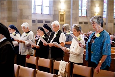 Mass and reception for women religious jubilarians, Sept. 16, 2018. Pilot photo/ Gregory L. Tracy 