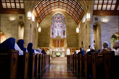 Mass and reception for women religious jubilarians, Sept. 16, 2018. Pilot photo/ Gregory L. Tracy 