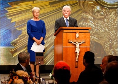 The Archdiocese of Boston’s 10th annual Celebration of the Priesthood Dinner featuring keynote speaker Mark Wahlberg, Sept. 18, 2018 at the Seaport World Trade Center in Boston. (Pilot photo/ Gregory L. Tracy)