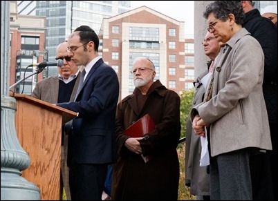 An Oct. 28, 2018 vigil on Boston Common held in reaction to the mass shooting at Tree of Life Synagogue in the Squirrel Hill neighborhood of Pittsburgh the day before. Pilot photo/ Jacqueline Tetrault