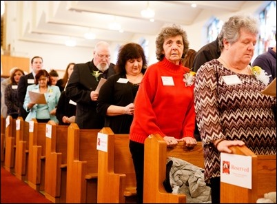 Cardinal Sean P. O’Malley presides at the 2018 Cheverus Award ceremony, Nov. 26 at Immaculate Conception Church in Malden. Pilot photo/ Gregory L. Tracy 