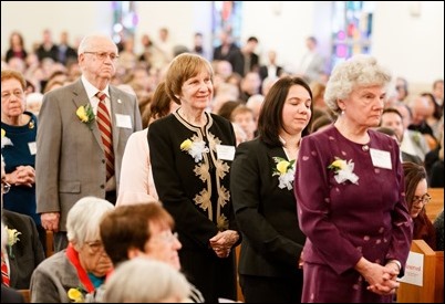 Cardinal Sean P. O’Malley presides at the 2018 Cheverus Award ceremony, Nov. 26 at Immaculate Conception Church in Malden. Pilot photo/ Gregory L. Tracy 