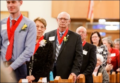 Cardinal Sean P. O’Malley presides at the 2018 Cheverus Award ceremony, Nov. 26 at Immaculate Conception Church in Malden. Pilot photo/ Gregory L. Tracy 