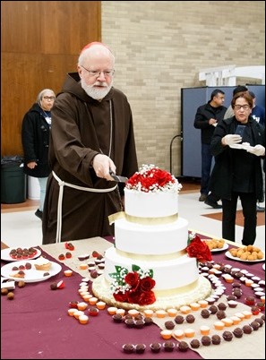 Cardinal O’Malley visits the Youth Center at St. Joseph Parish, Lynn Nov. 9, 2018. Pilot photo/ Jacqueline Tetrault