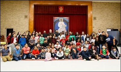 Cardinal O’Malley visits the Youth Center at St. Joseph Parish, Lynn Nov. 9, 2018. Pilot photo/ Jacqueline Tetrault