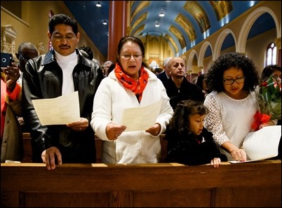 Silver and Golden Wedding Anniversary Mass celebrate by Cardinal O’Malley at St. Mary’s Church in Waltham, Oct 25, 2018. Pilot photo/ Gregory L. Tracy 