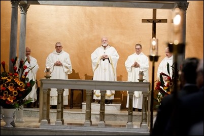 Silver and Golden Wedding Anniversary Mass celebrate by Cardinal O’Malley at St. Mary’s Church in Waltham, Oct 25, 2018. Pilot photo/ Gregory L. Tracy 