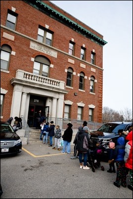 Cardinal Sean O’Malley visits Catholic Charities’ Teen Center at St. Peter’s in Dorchester, Dec. 24, 2018.
Pilot photo/ Gregory L. Tracy 