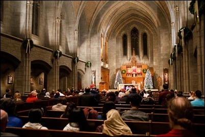 Cardinal O’Malley celebrates New Year’s Eve Mass at St. Clement Eucharistic Shrine in Boston’s Back Bay Dec. 31, 2018.
Pilot photo/ Jacqueline Tetrault