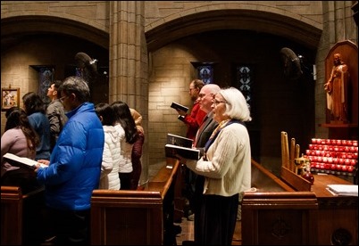 Cardinal O’Malley celebrates New Year’s Eve Mass at St. Clement Eucharistic Shrine in Boston’s Back Bay Dec. 31, 2018.
Pilot photo/ Jacqueline Tetrault