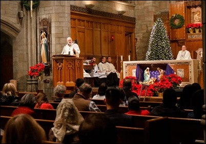 Cardinal O’Malley celebrates New Year’s Eve Mass at St. Clement Eucharistic Shrine in Boston’s Back Bay Dec. 31, 2018.
Pilot photo/ Jacqueline Tetrault