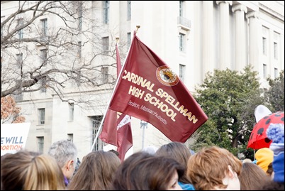 Boston pilgrims take part in the annual March for Life in Washington, D.C., Jan. 18, 2019.
Pilot photo/ Gregory L. Tracy