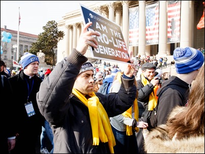 Boston pilgrims take part in the annual March for Life in Washington, D.C., Jan. 18, 2019.
Pilot photo/ Gregory L. Tracy