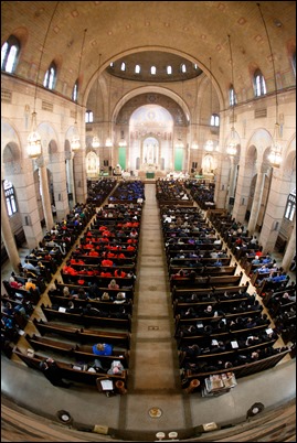 Mass for Boston March for Life pilgrims at the Shrine of the Sacred Heart in Washington, D.C., Jan. 18, 2019.
Pilot photo/ Gregory L. Tracy