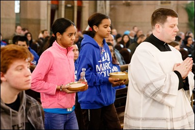 Mass for Boston March for Life pilgrims at the Shrine of the Sacred Heart in Washington, D.C., Jan. 18, 2019.
Pilot photo/ Gregory L. Tracy