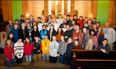 Mass for Boston March for Life pilgrims at the Shrine of the Sacred Heart in Washington, D.C., Jan. 18, 2019.
Pilot photo/ Gregory L. Tracy