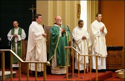 Cardinal O’Malley celebrates Mass at St. Agnes Parish in Arlington to mark Appeal Commitment Weekend March 3, 2019.
Pilot photo/ Jacqueline Tetrault 