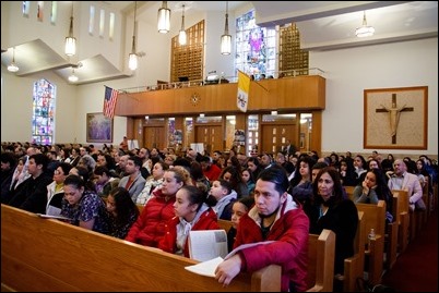 Rite of Election and Call to Continuing Conversion, March 10, 2019 at Immaculate Conception Church in Malden.
Pilot photo/ Jacqueline Tetrault 