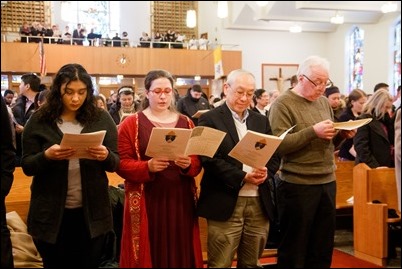 Rite of Election and Call to Continuing Conversion, March 10, 2019 at Immaculate Conception Church in Malden.
Pilot photo/ Jacqueline Tetrault 