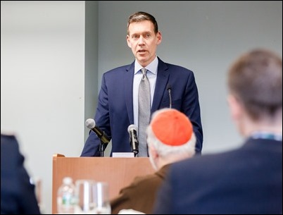 Boston-area interfaith leaders gather at the Archdiocese of Boston’s Pastoral Center to discuss the potential impact of the proposed Act to Remove Obstacles and Expand Abortion Access, also known at the ROE Act, April 1, 2019. (Pilot photo/ Gregory L. Tracy)