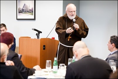 Boston-area interfaith leaders gather at the Archdiocese of Boston’s Pastoral Center to discuss the potential impact of the proposed Act to Remove Obstacles and Expand Abortion Access, also known at the ROE Act, April 1, 2019. (Pilot photo/ Gregory L. Tracy)