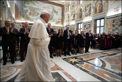 AUDIENCE-VATICAN-PAPAL-FOUNDATION