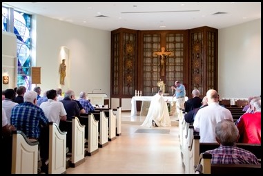 The Vianney Cookout for priests of the Archdiocese of Boston held at Pope St. John XXIII Seminary in Weston, Aug. 1, 2019.
Pilot photo/ Jacqueline Tetrault 