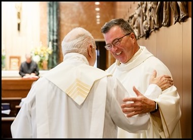 Cardinal Sean P. O'Malley celebrates the Mass for the Dedication of the Altar of the Chapel at Regina Cleri, Aug. 21, 2019.  The Mass marked the completion of a months-long renovation of the chapel.
Pilot photo/ Gregory L. Tracy 