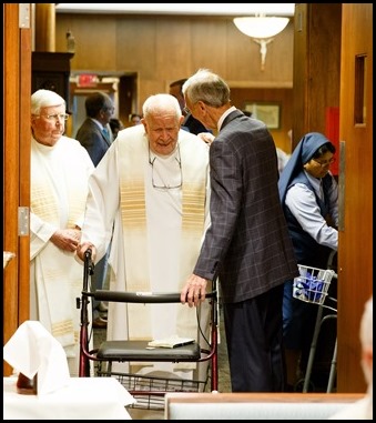 Cardinal Sean P. O'Malley celebrates the Mass for the Dedication of the Altar of the Chapel at Regina Cleri, Aug. 21, 2019.  The Mass marked the completion of a months-long renovation of the chapel.
Pilot photo/ Gregory L. Tracy 