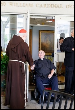 Cardinal Sean P. O'Malley celebrates the Mass for the Dedication of the Altar of the Chapel at Regina Cleri, Aug. 21, 2019.  The Mass marked the completion of a months-long renovation of the chapel.
Pilot photo/ Gregory L. Tracy 