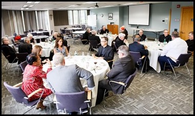 Luncheon for newly retired priests of the Archdiocese of Boston, Sept. 6, 2019 at the Pastoral Center.
Pilot photo/ Gregory L. Tracy 