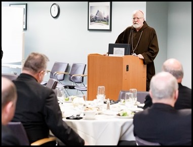 Cardinal O’Malley meets with the Vicars Forane of the Archdiocese of Boston, Sept. 10, 2019.
Pilot photo/ Gregory L. Tracy 