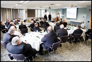 Cardinal O’Malley meets with the Vicars Forane of the Archdiocese of Boston, Sept. 10, 2019.
Pilot photo/ Gregory L. Tracy 