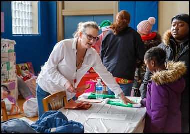 Cardinal Sean P. O’Malley visits Catholic Charities’ Teen Center at St. Peters in Dorchester, Dec. 24, 2019.
Pilot photo/ Gregory L. Tracy