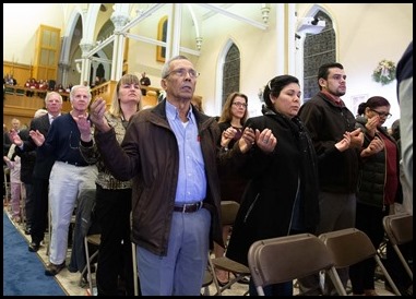 Installation of pastor Father Steven Clemens and blessing of renovations at Immaculate Conception Church in Marlborough, Jan. 11, 2020.
Pilot photo/ Gregory L. Tracy