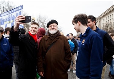 Cardinal Sean O’Malley and Boston pilgrims take part in the annual March for Life in Washington, D.C., Jan. 24, 2020.
Pilot photo/ Gregory L. Tracy