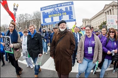 Cardinal Sean O’Malley and Boston pilgrims take part in the annual March for Life in Washington, D.C., Jan. 24, 2020.
Pilot photo/ Gregory L. Tracy