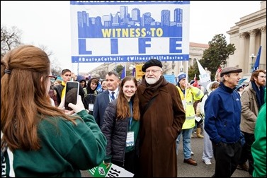 Cardinal Sean O’Malley and Boston pilgrims take part in the annual March for Life in Washington, D.C., Jan. 24, 2020.
Pilot photo/ Gregory L. Tracy